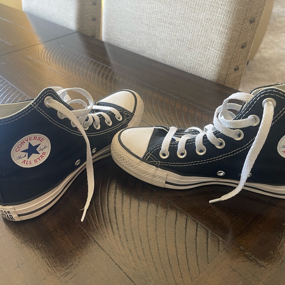 Converse Black and White High-Tops